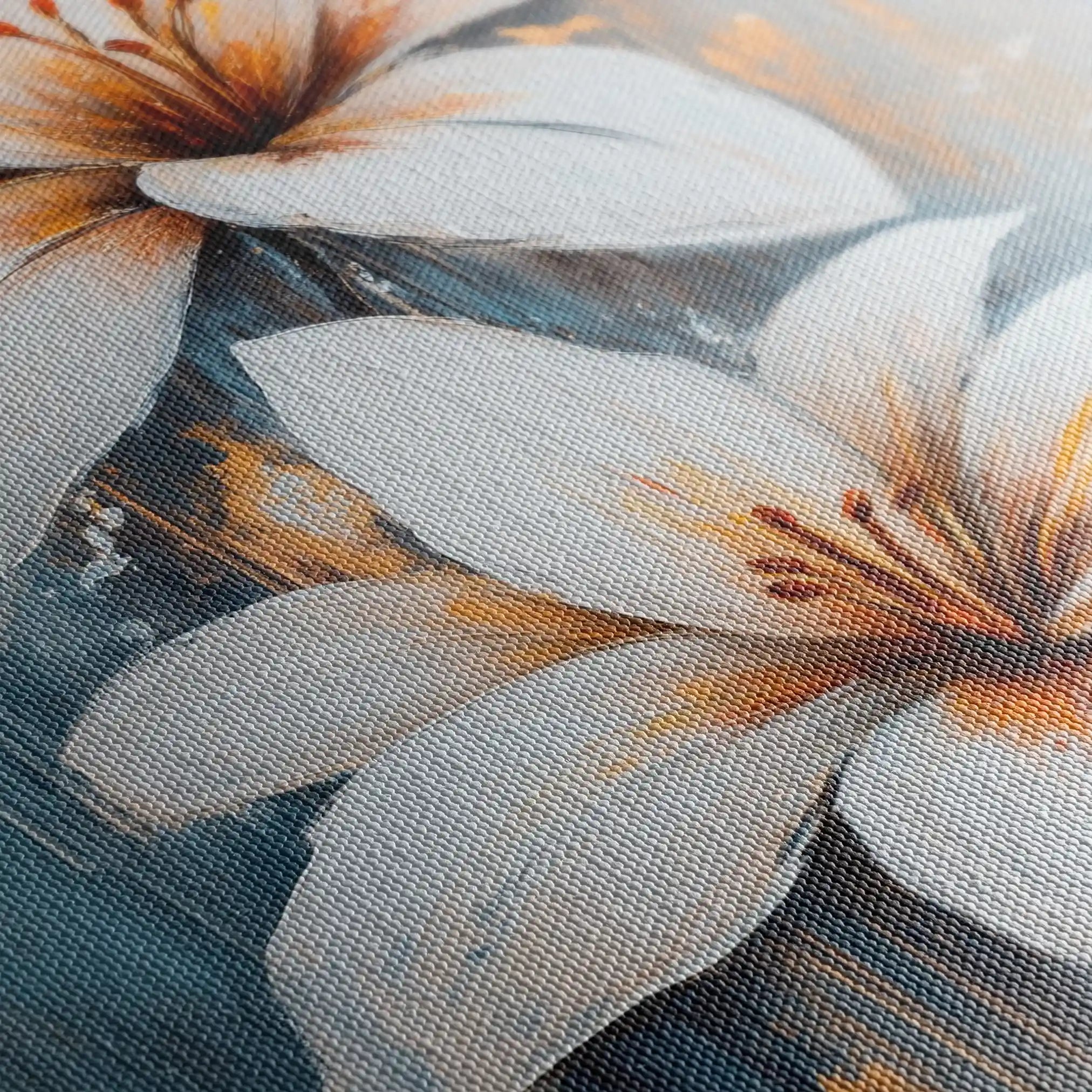 Floral 1500 Canvas Art 60 x 40 cm / Black