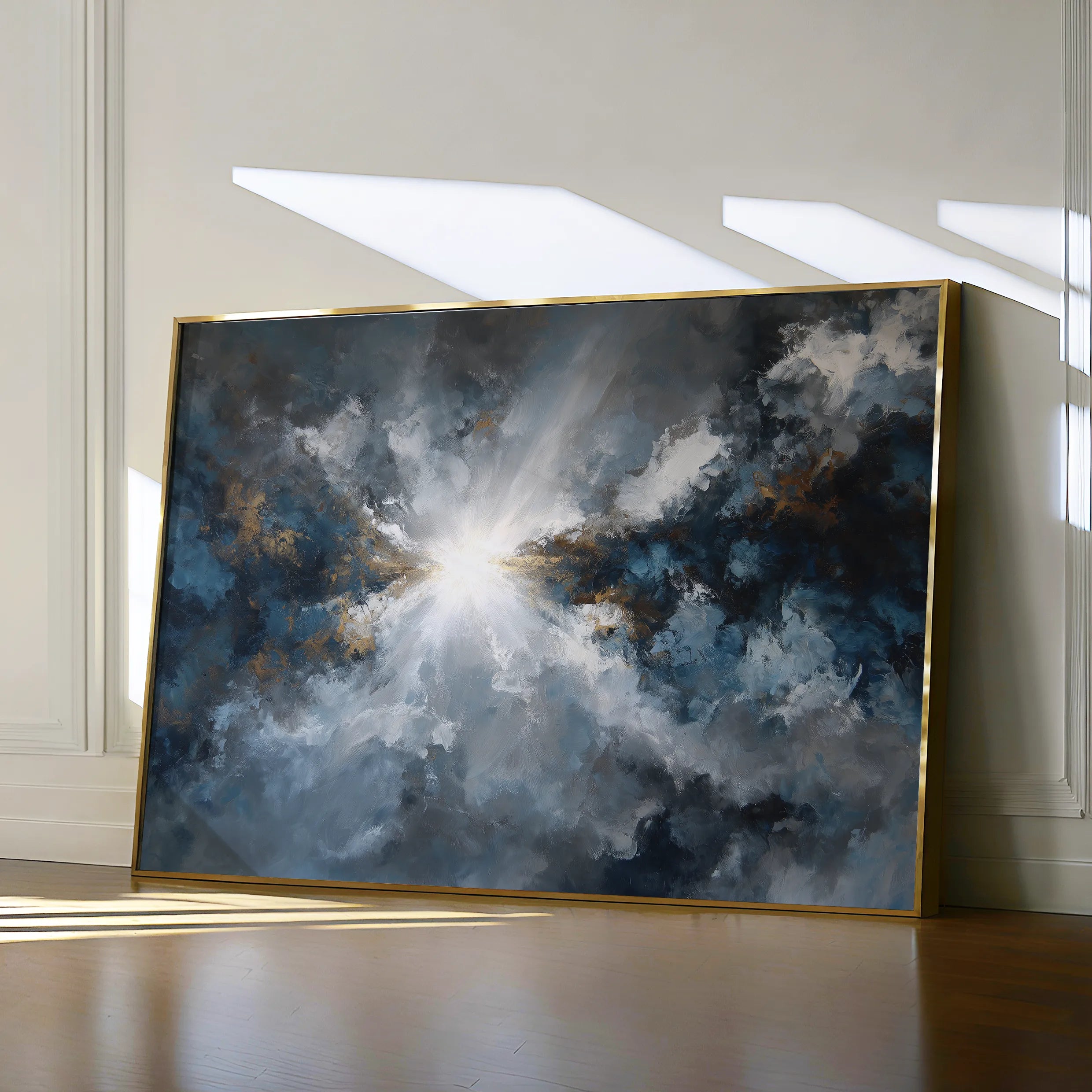 Abstract 1501 Canvas Art 18" x 24" / 45 x 60 cm / Black