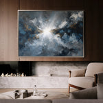 Abstract 1501 Canvas Art 18" x 24" / 45 x 60 cm / Black