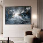 Abstract 1501 Canvas Art 18" x 24" / 45 x 60 cm / Black