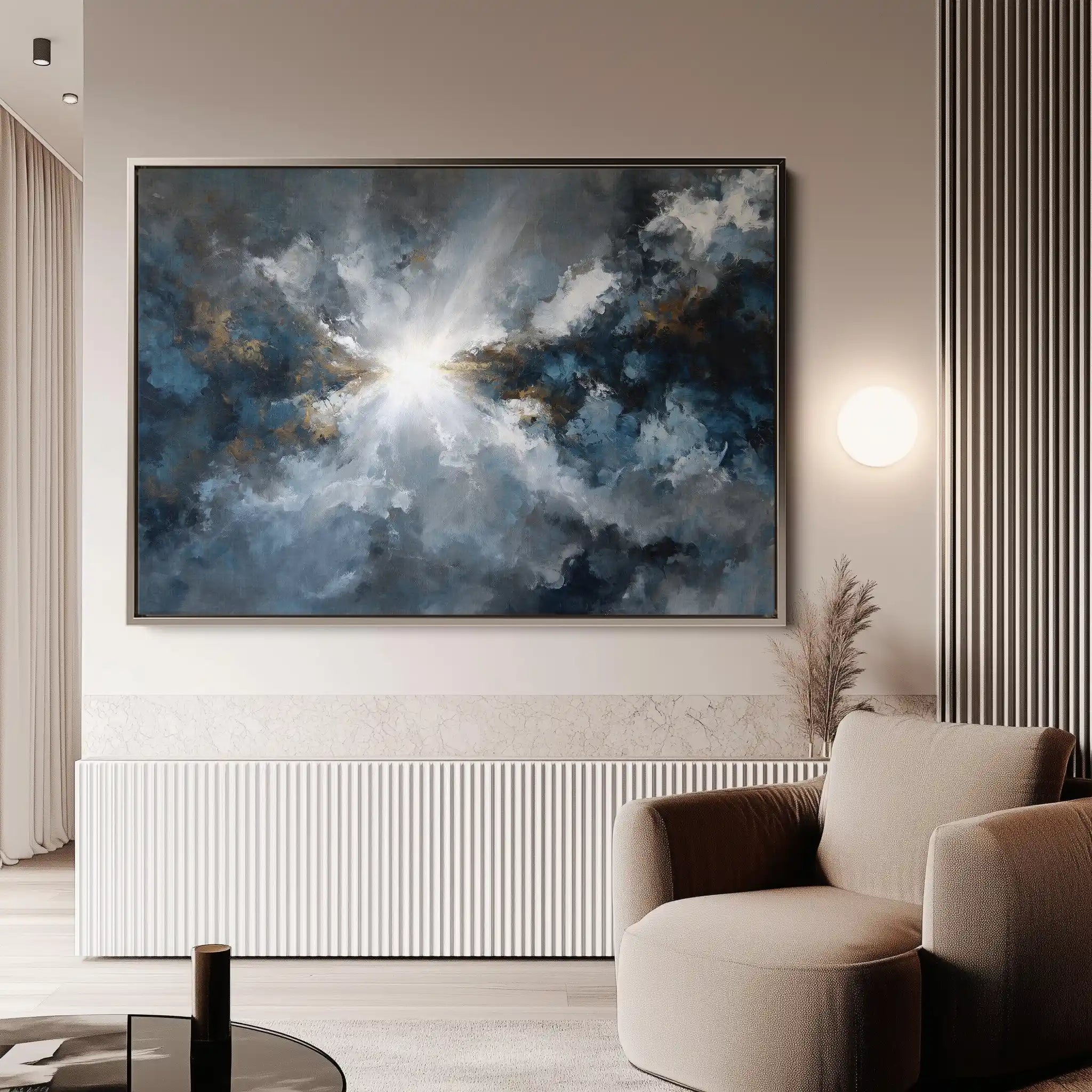 Abstract 1501 Canvas Art 60 x 40 cm / Black