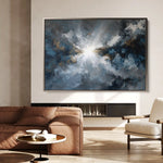 Abstract 1501 Canvas Art 60 x 40 cm / Black