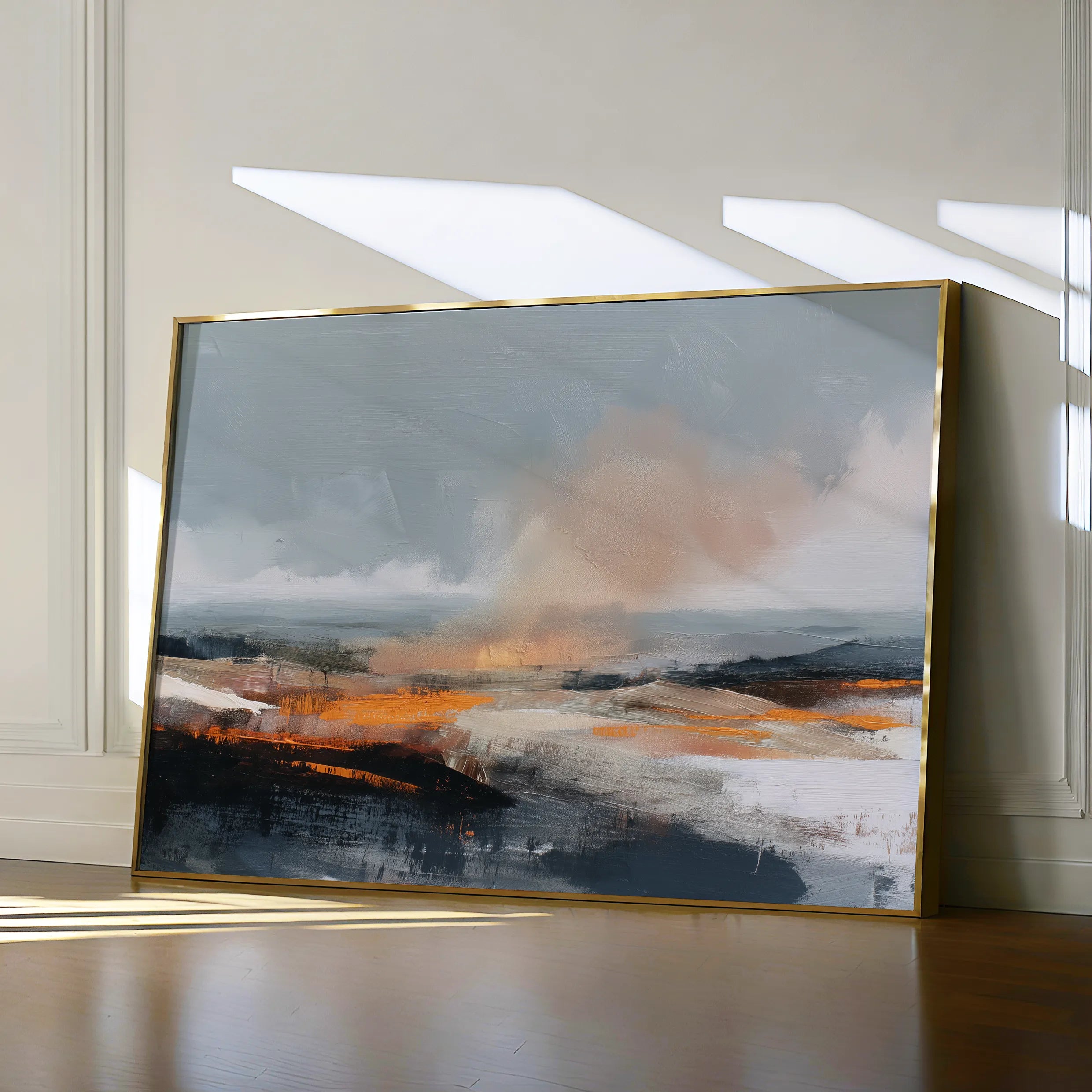 Abstract 1502 Canvas Art 18" x 24" / 45 x 60 cm / Black