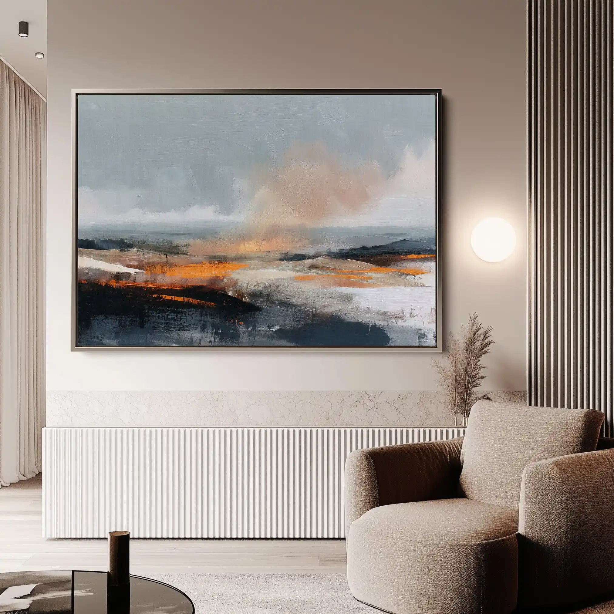 Abstract 1502 Canvas Art 60 x 40 cm / Black