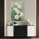 Floral 1502 Canvas Art 18" x 24" / 45 x 60 cm / Black