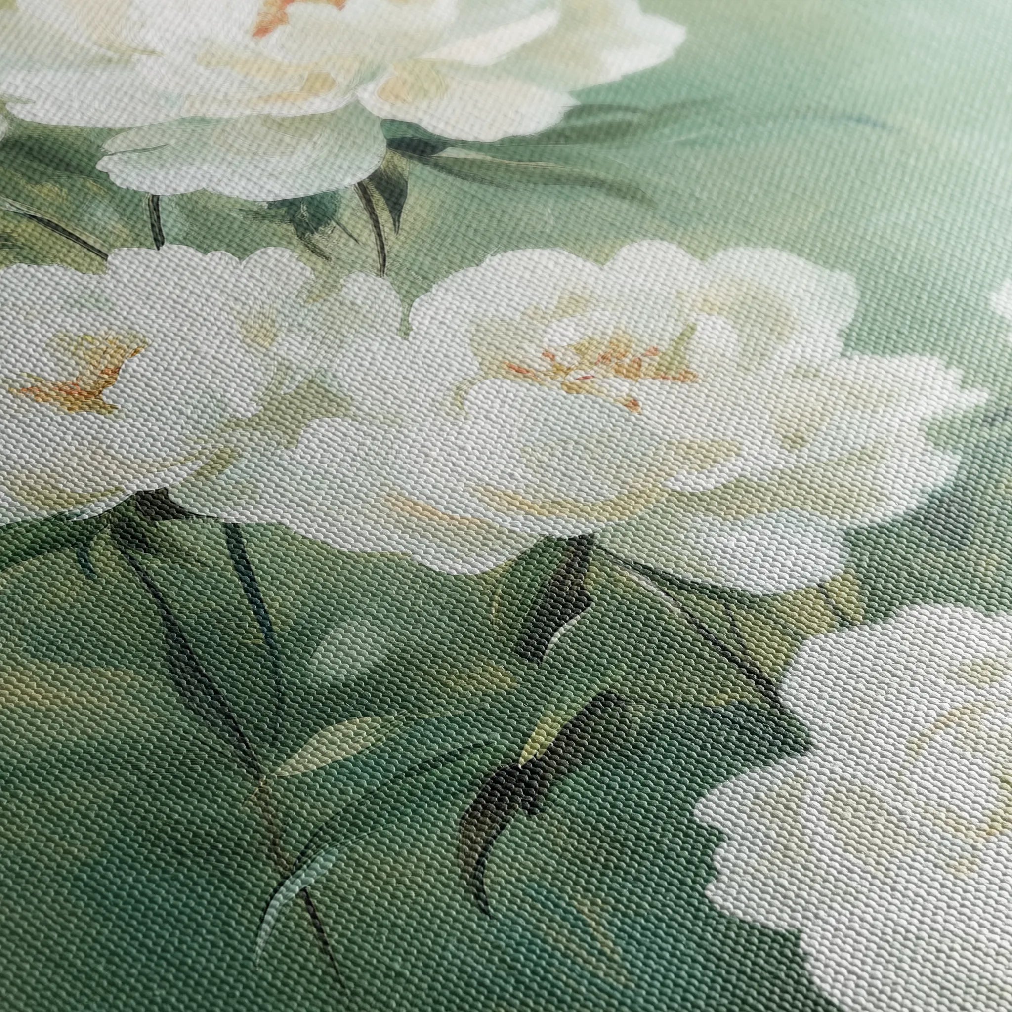 Floral 1502 Canvas Art 18" x 24" / 45 x 60 cm / Black
