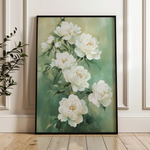 Floral 1502 Canvas Art 60 x 40 cm / Black