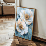 Floral 1503 Canvas Art 60 x 40 cm / Black