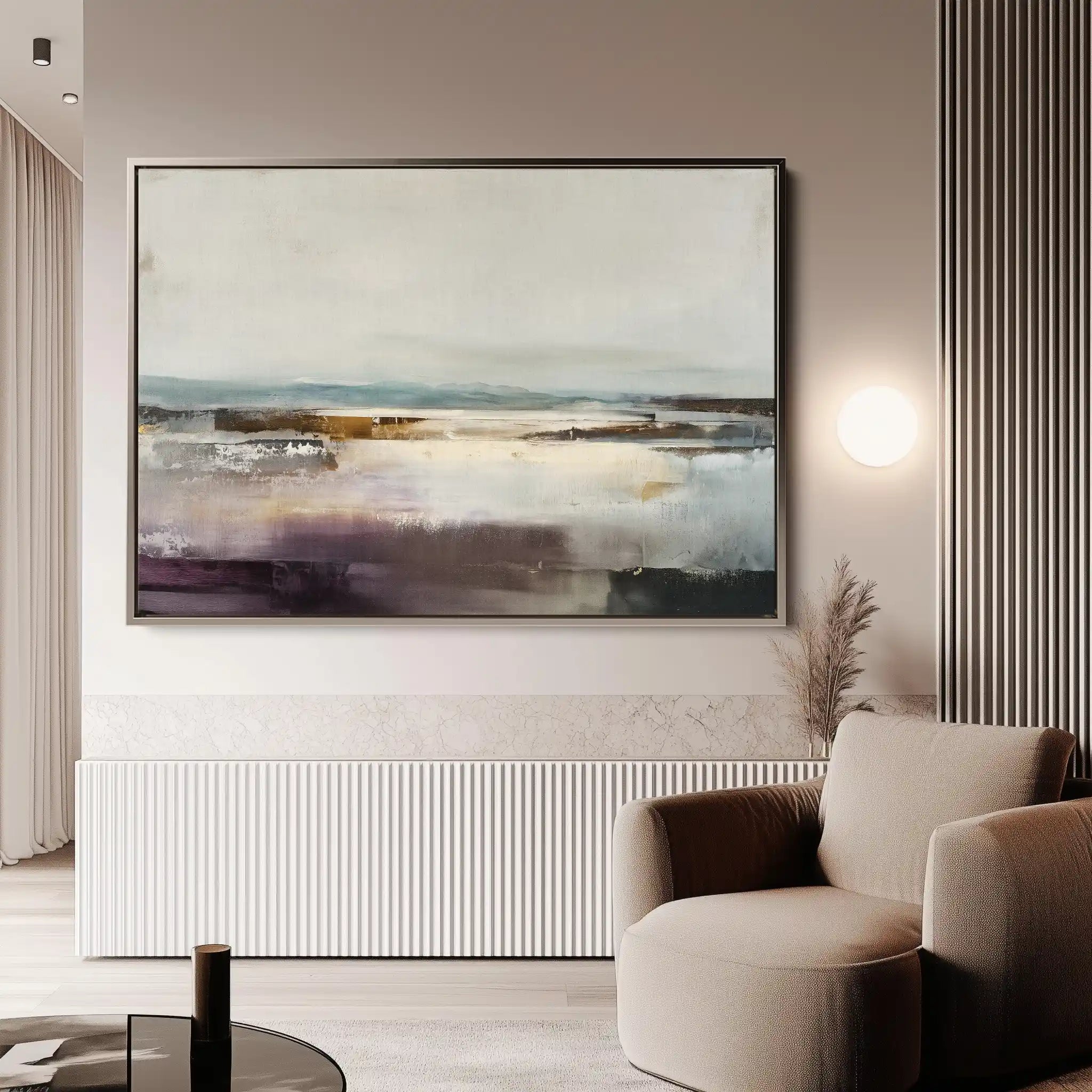 Abstract 1504 Canvas Art 18" x 24" / 45 x 60 cm / Black