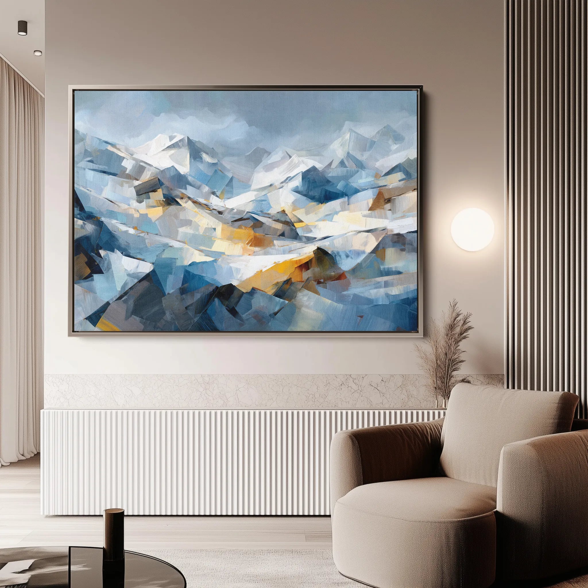Abstract 1505 Canvas Art 18" x 24" / 45 x 60 cm / Black