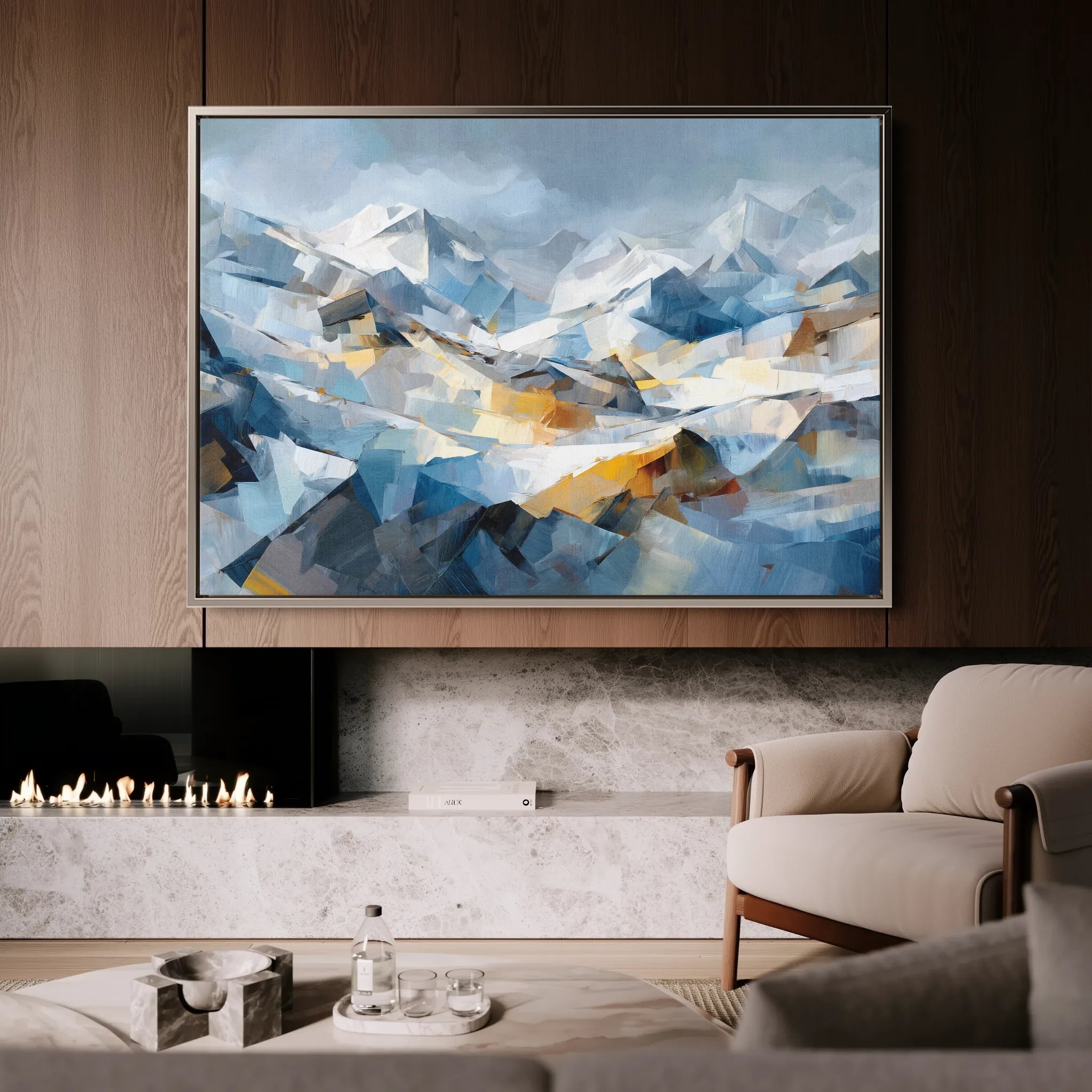 Abstract 1505 Canvas Art 18" x 24" / 45 x 60 cm / Black