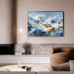 Abstract 1505 Canvas Art 18" x 24" / 45 x 60 cm / Black