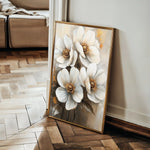 Floral 1507 Canvas Art 60 x 40 cm / Black