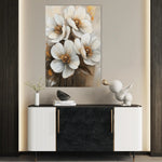 Floral 1507 Canvas Art 60 x 40 cm / Black