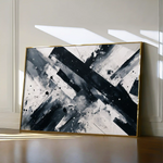 Abstract 1508 Canvas Art 60 x 40 cm / Black