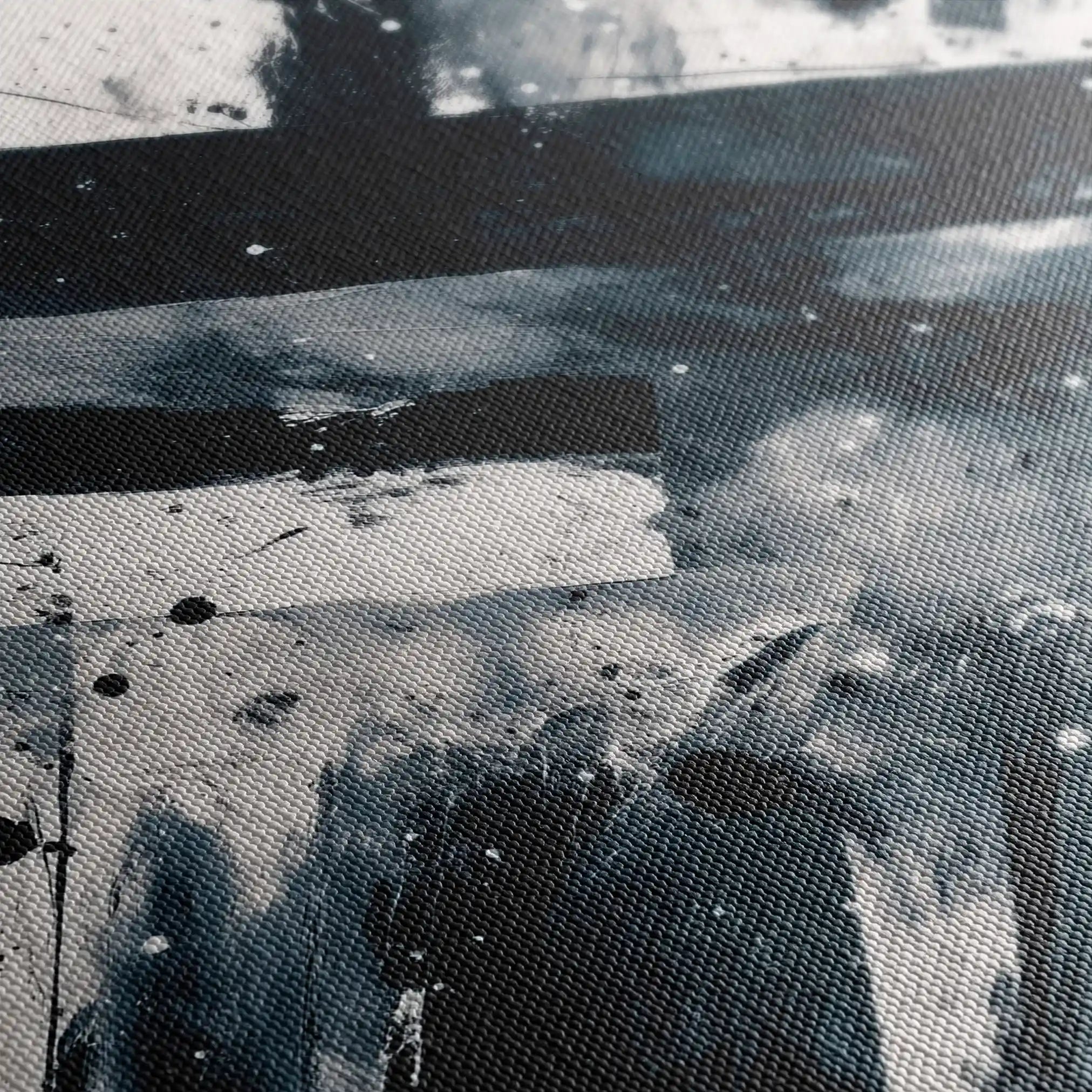 Abstract 1508 Canvas Art 60 x 40 cm / Black