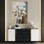 Floral 1508 Canvas Art 60 x 40 cm / Black