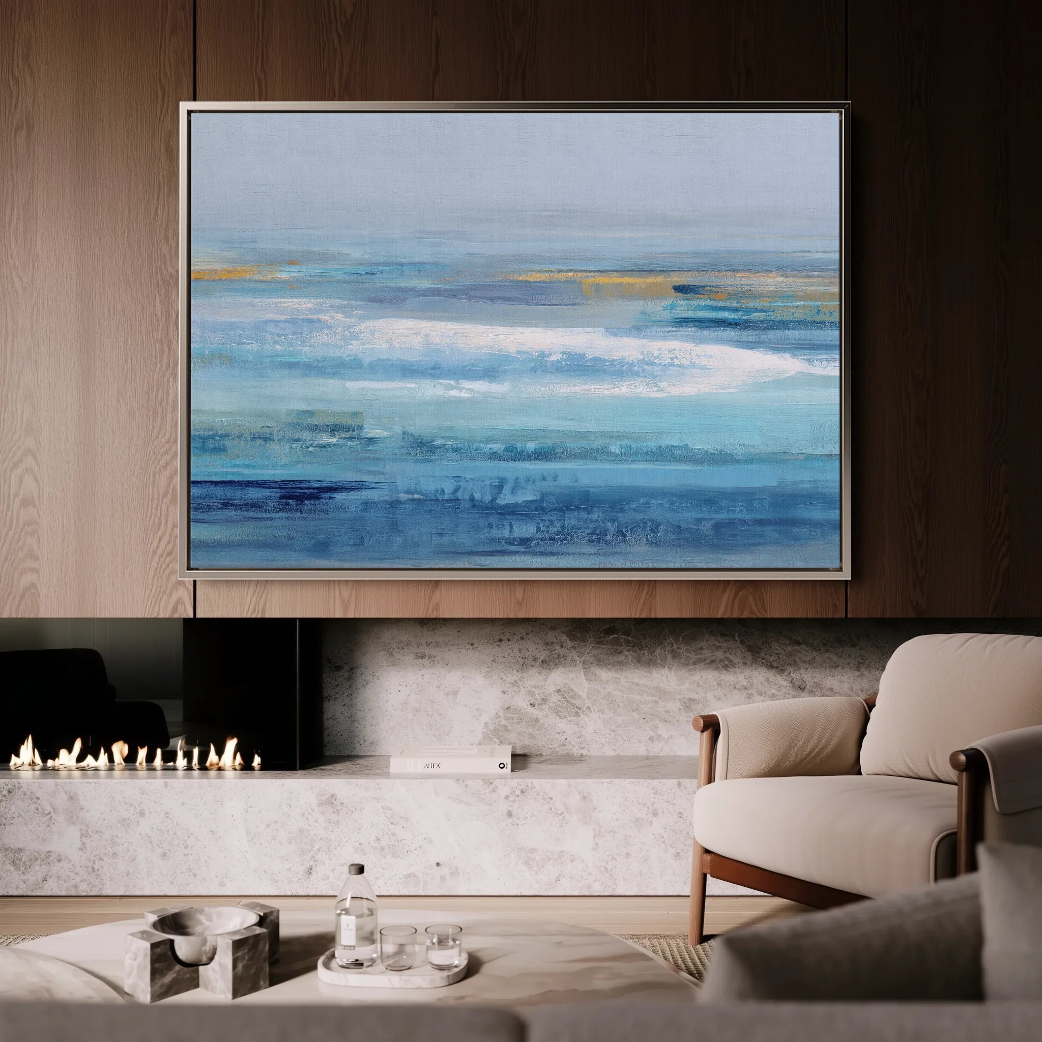 Abstract 1509 Canvas Art 18" x 24" / 45 x 60 cm / Black