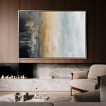 Abstract 151 Canvas Art 18" x 24" / 45 x 60 cm / Black