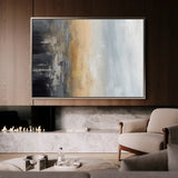 Abstract 151 Canvas Art 18" x 24" / 45 x 60 cm / Black