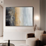Abstract 151 Canvas Art 18" x 24" / 45 x 60 cm / Black