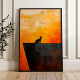 Animals 151 Canvas Art 18" x 24" / 45 x 60 cm / Black