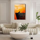 Animals 151 Canvas Art 18" x 24" / 45 x 60 cm / Black