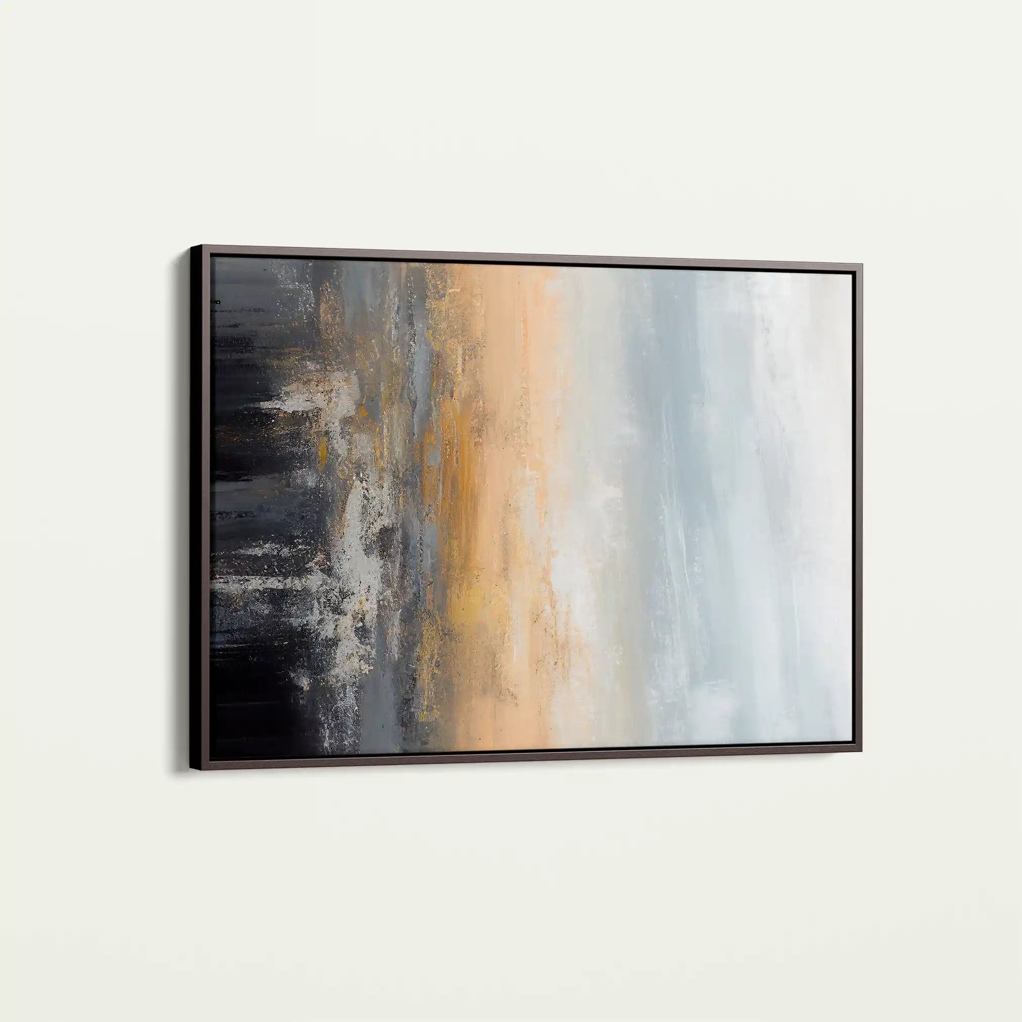 Abstract 151 Canvas Art 60 x 40 cm / Black