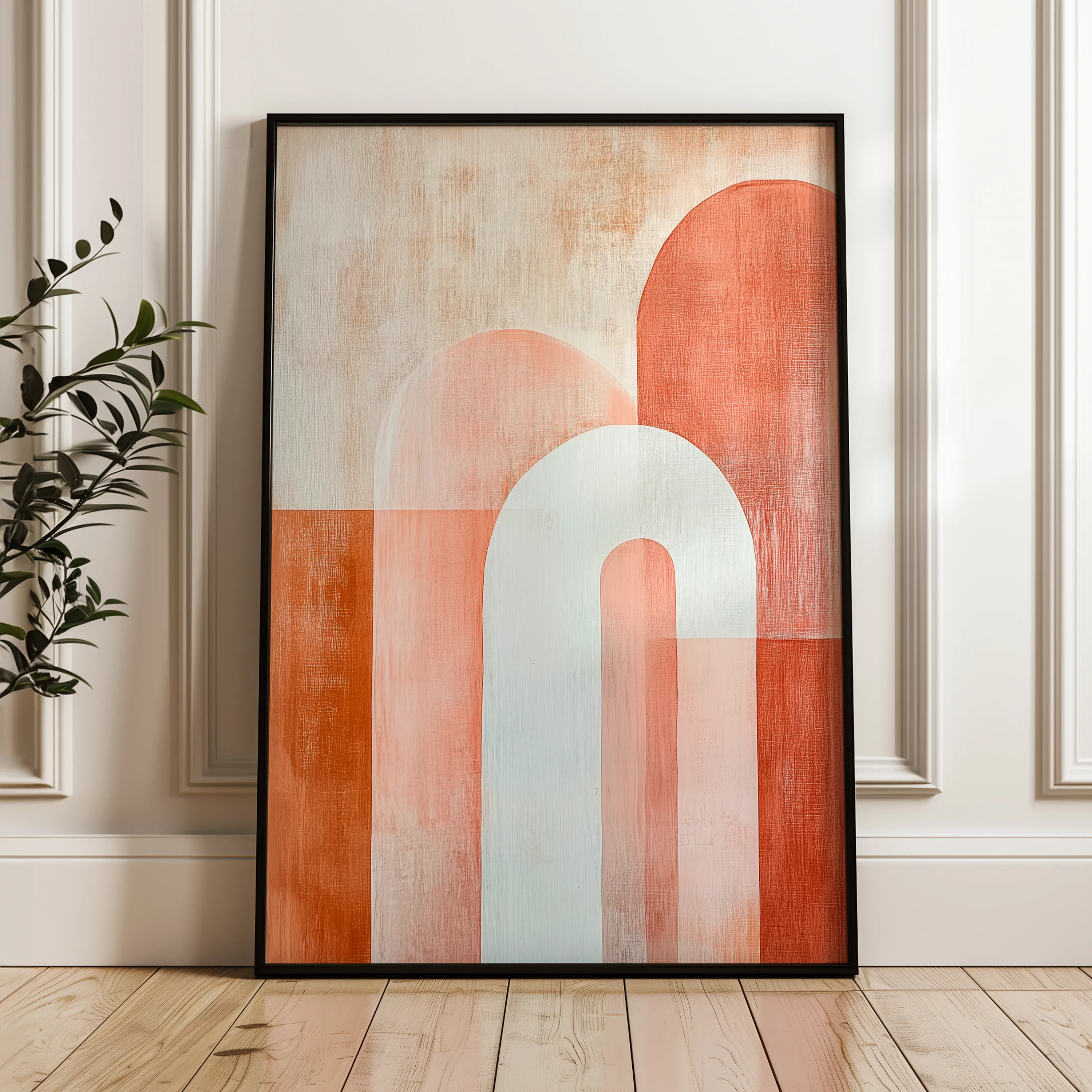 Boho 151 Canvas Art 18" x 24" / 45 x 60 cm / Black