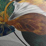 Floral 151 Canvas Art 18" x 24" / 45 x 60 cm / Black