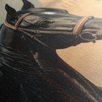 Horses 151 Canvas Art 60 x 40 cm / Black