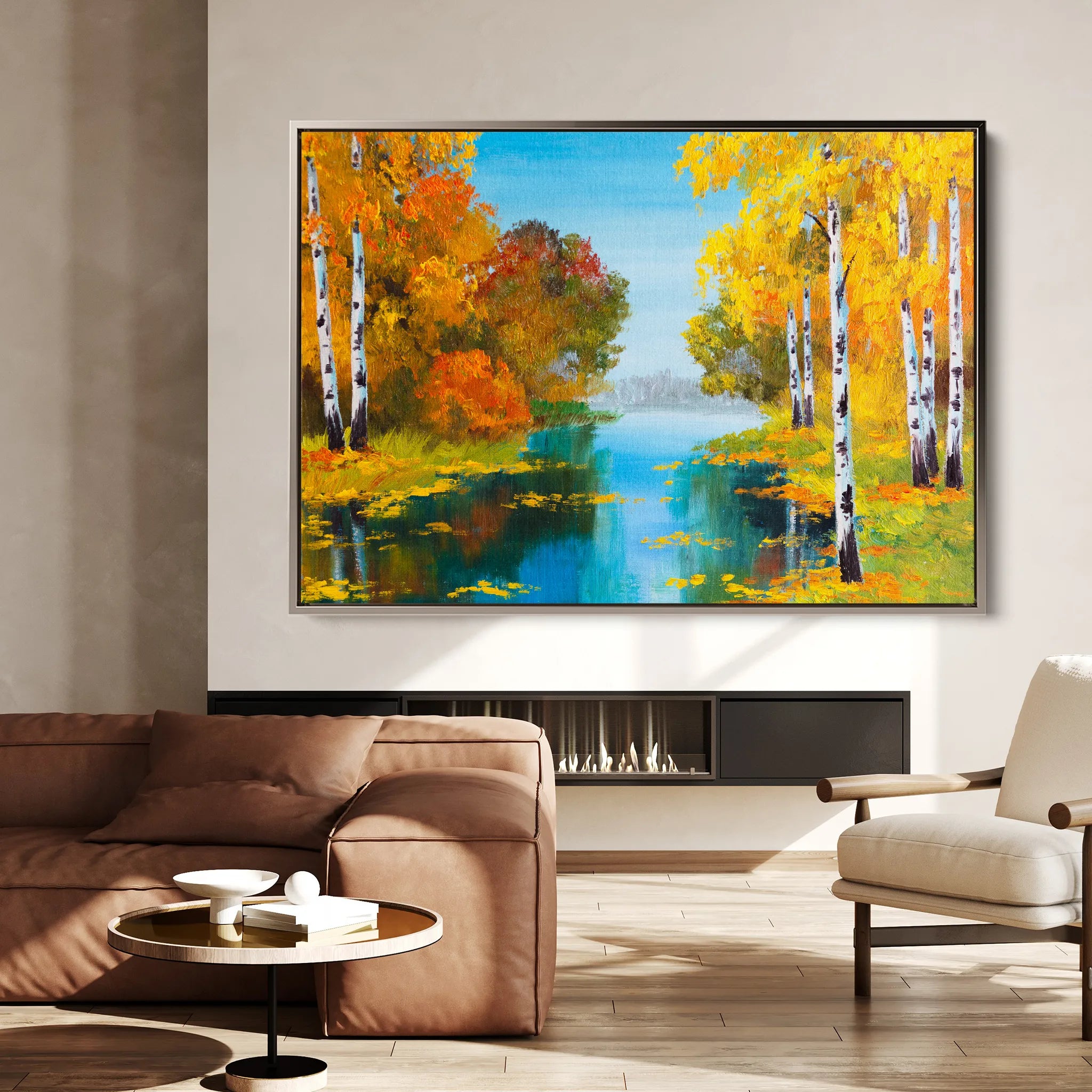 Landscape 151 Canvas Art 18" x 24" / 45 x 60 cm / Black