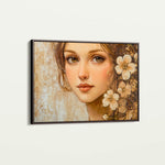 Portrait 151 Canvas Art 18" x 24" / 45 x 60 cm / Black
