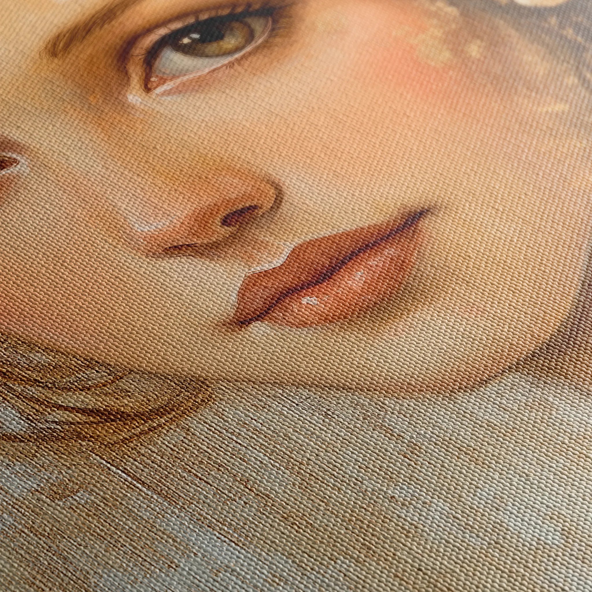 Portrait 151 Canvas Art 18" x 24" / 45 x 60 cm / Black