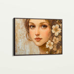 Portrait 151 Canvas Art 60 x 40 cm / Black