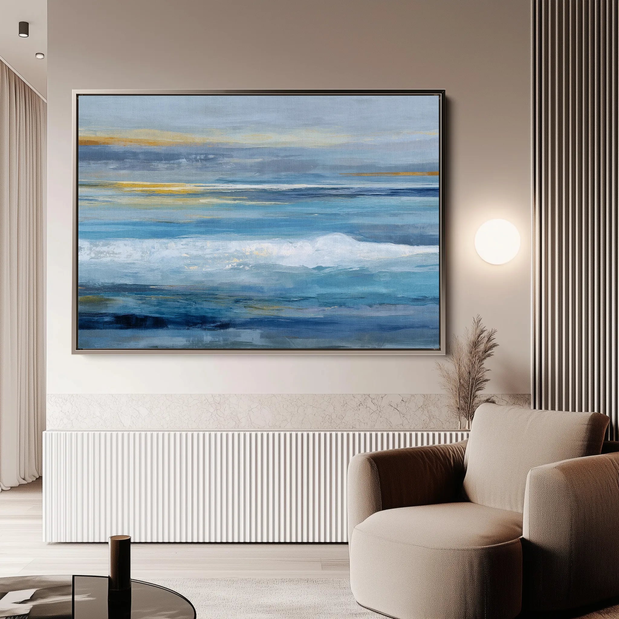 Abstract 1510 Canvas Art 18" x 24" / 45 x 60 cm / Black