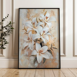 Floral 1510 Canvas Art 60 x 40 cm / Black