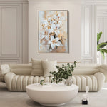 Floral 1510 Canvas Art 60 x 40 cm / Black