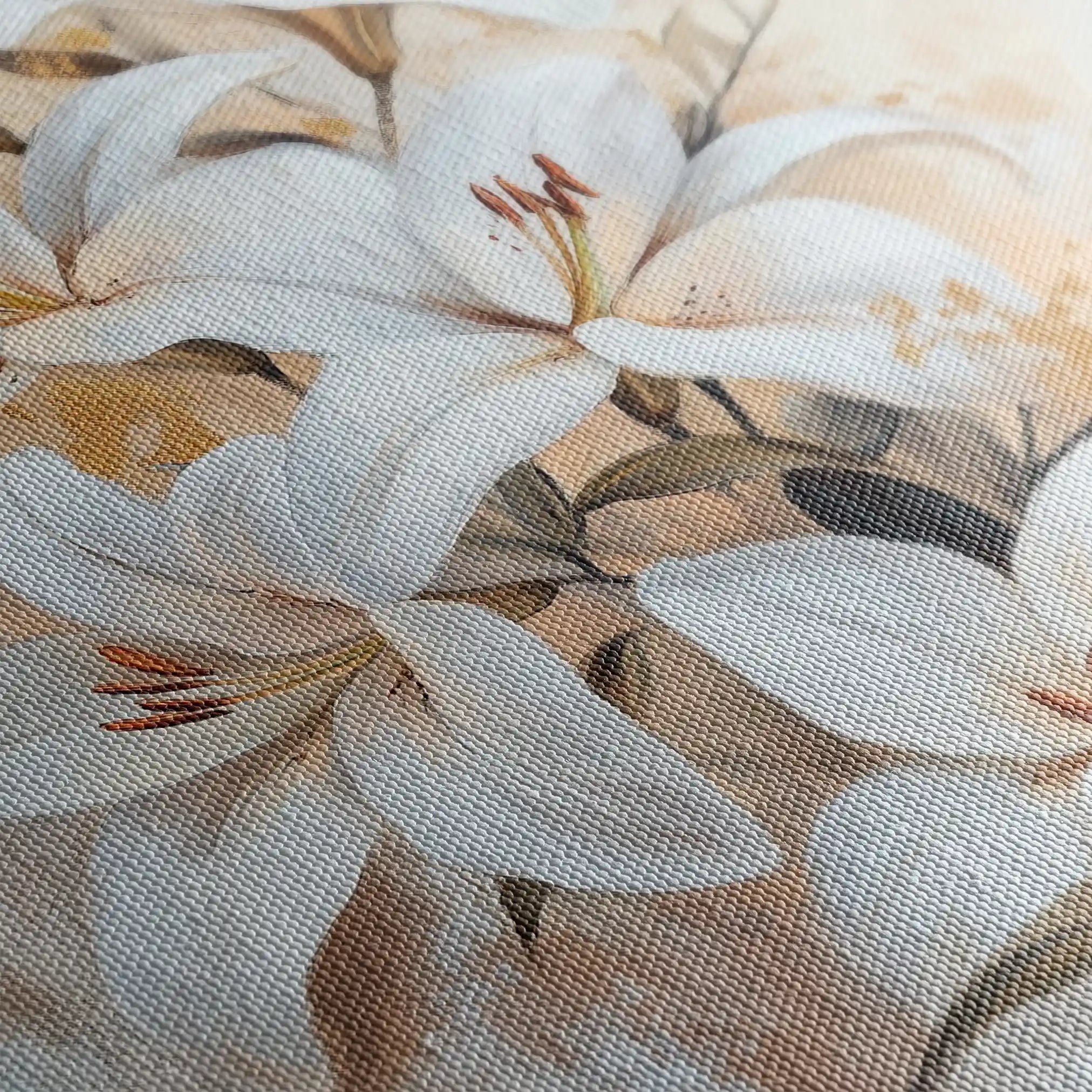 Floral 1510 Canvas Art 60 x 40 cm / Black