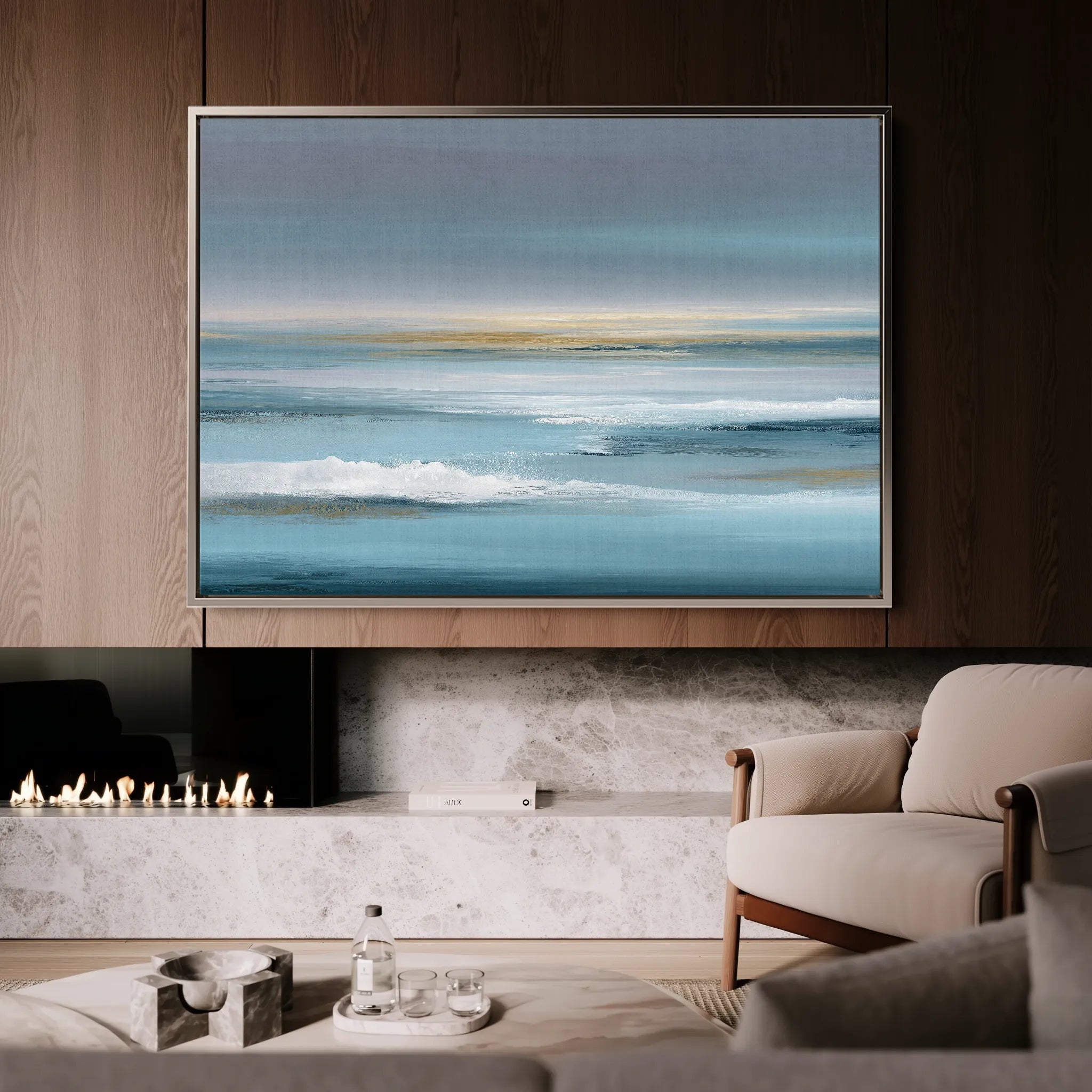 Abstract 1511 Canvas Art 18" x 24" / 45 x 60 cm / Black