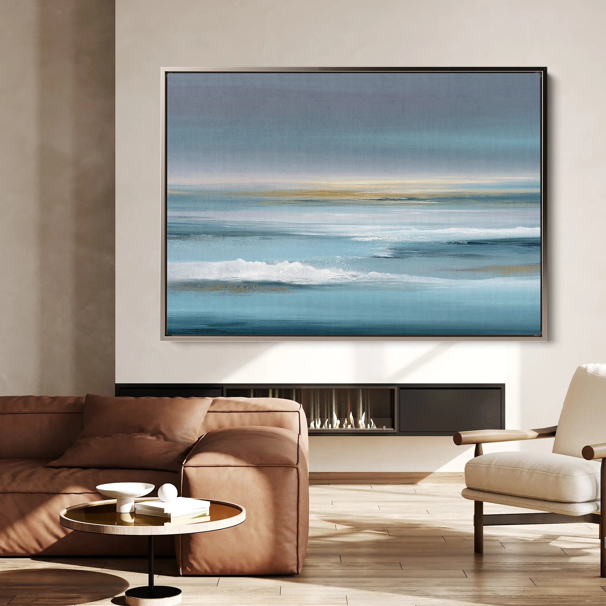 Abstract 1511 Canvas Art 18" x 24" / 45 x 60 cm / Black