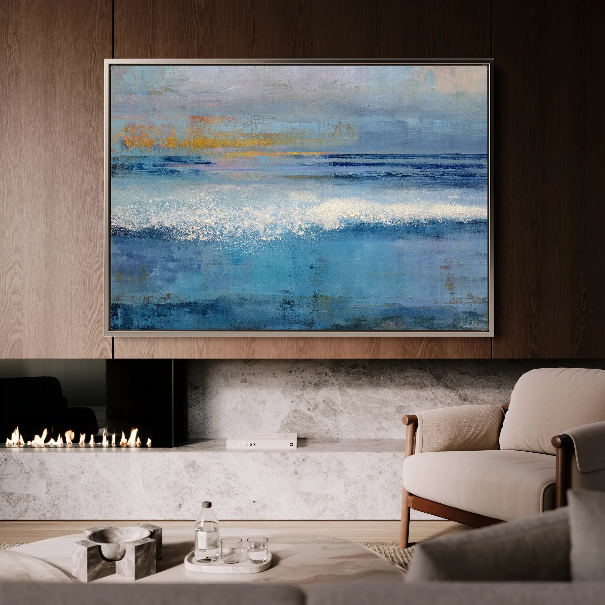 Abstract 1512 Canvas Art 18" x 24" / 45 x 60 cm / Black