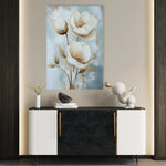 Floral 1512 Canvas Art 60 x 40 cm / Black