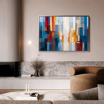 Abstract 1513 Canvas Art 18" x 24" / 45 x 60 cm / Black