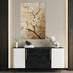 Floral 1513 Canvas Art 60 x 40 cm / Black