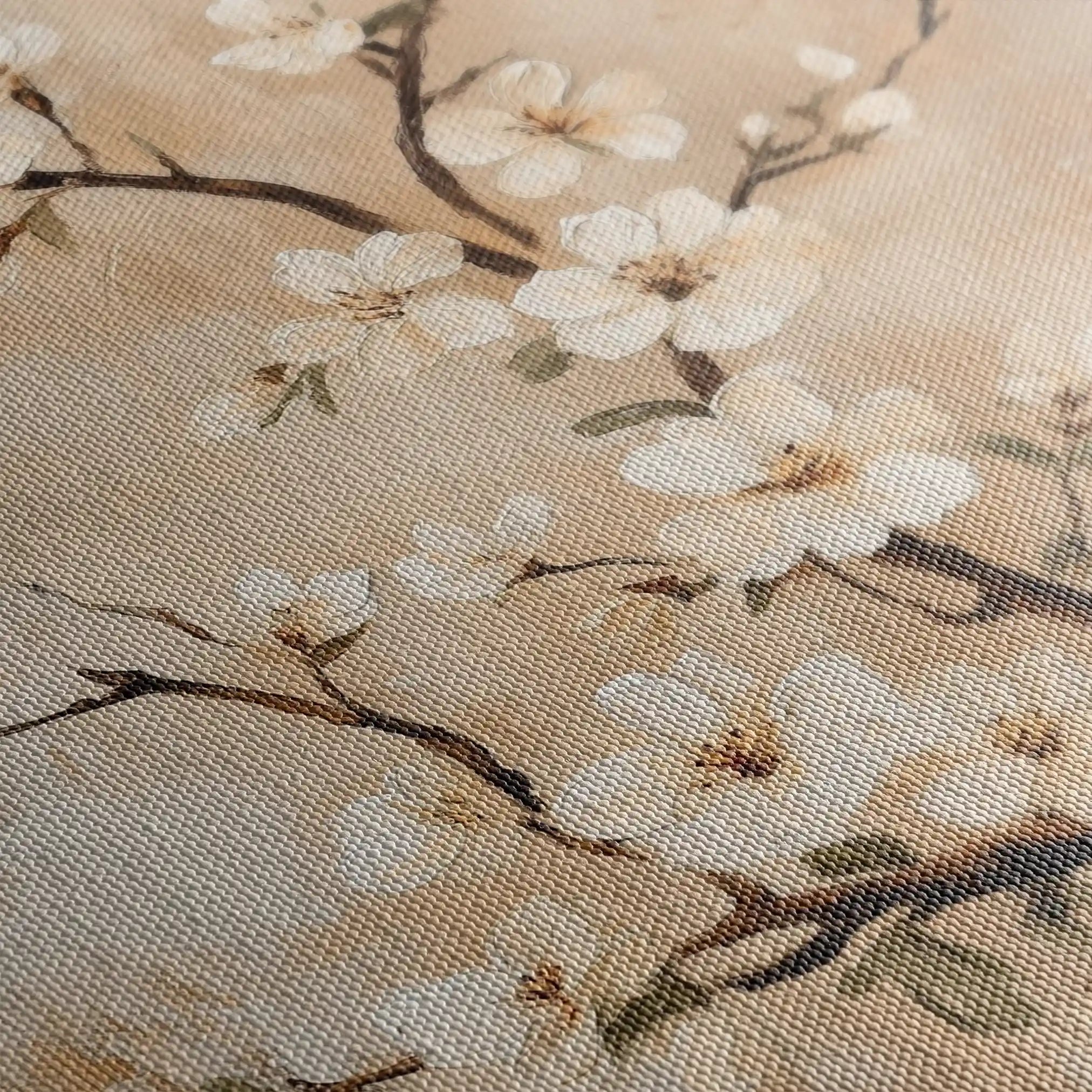 Floral 1513 Canvas Art 60 x 40 cm / Black