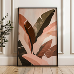 Floral 1514 Canvas Art 18" x 24" / 45 x 60 cm / Black