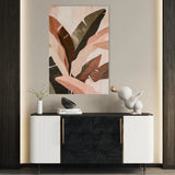 Floral 1514 Canvas Art 18" x 24" / 45 x 60 cm / Black