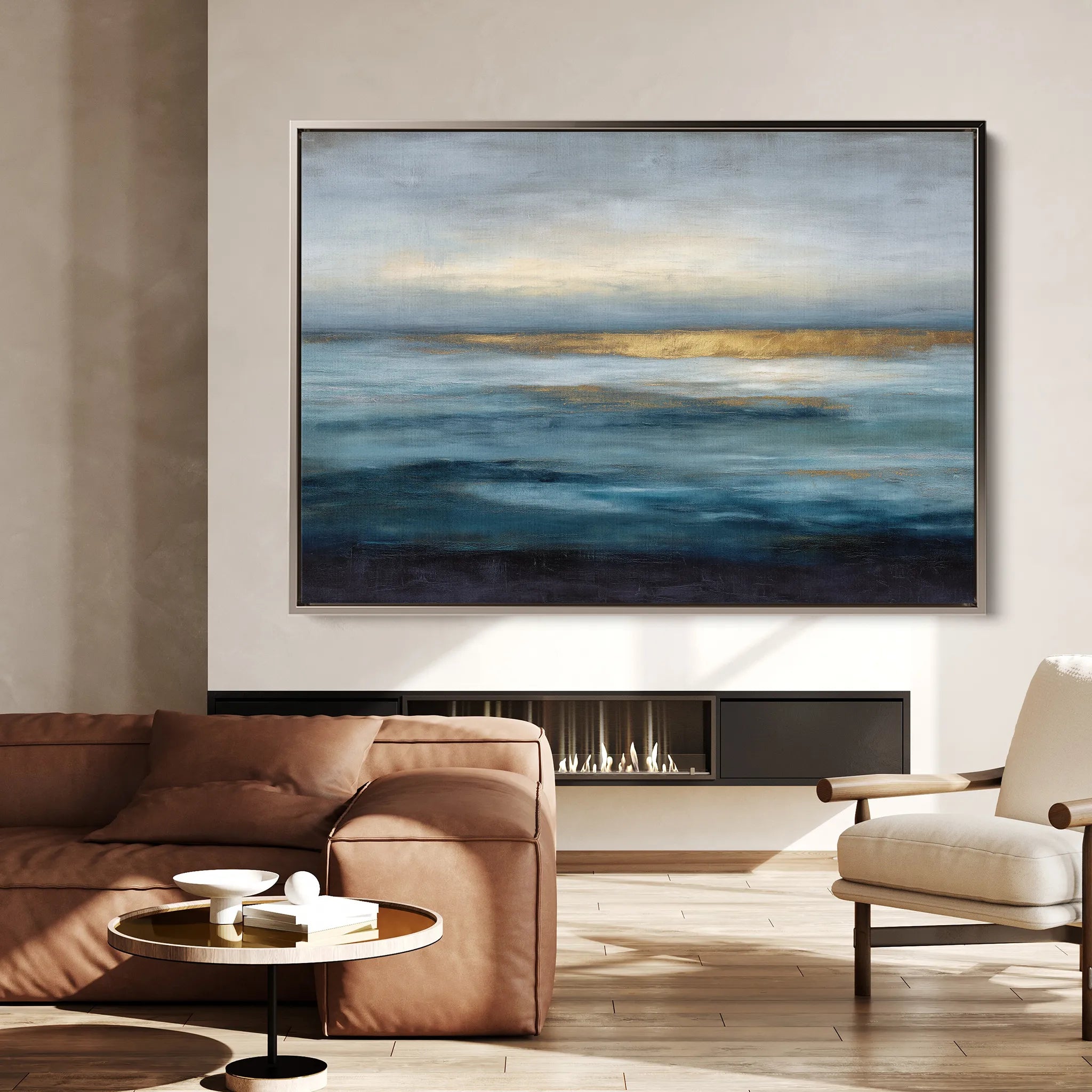Abstract 1515 Canvas Art 18" x 24" / 45 x 60 cm / Black