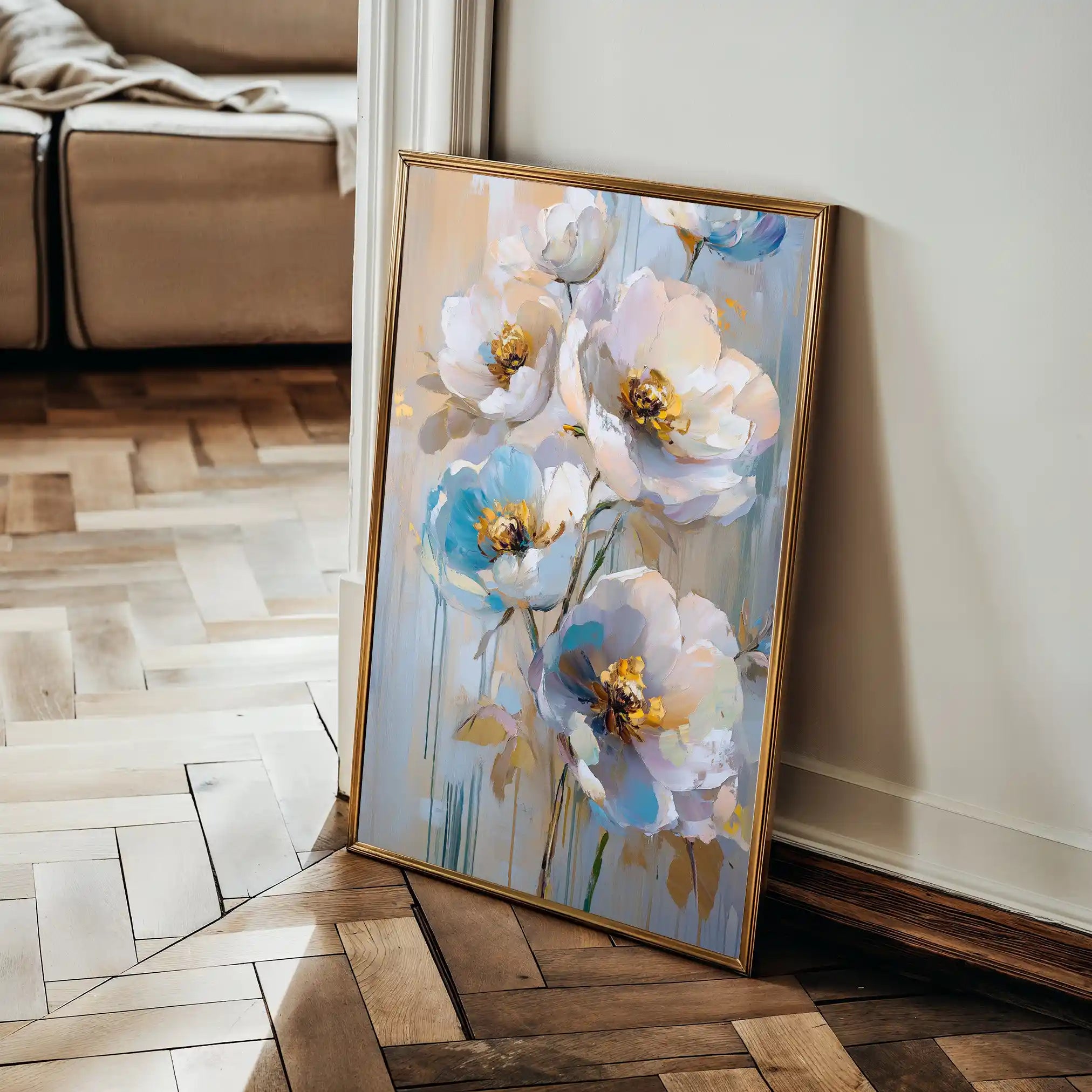 Floral 1515 Canvas Art 60 x 40 cm / Black